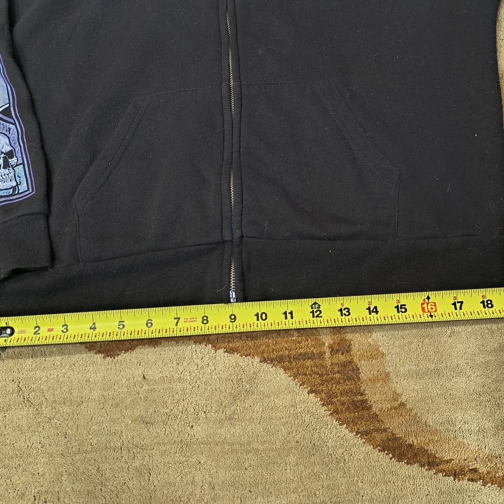 Cosmic Aura Black Zip-Up Hoodie - Picture 5 of 6